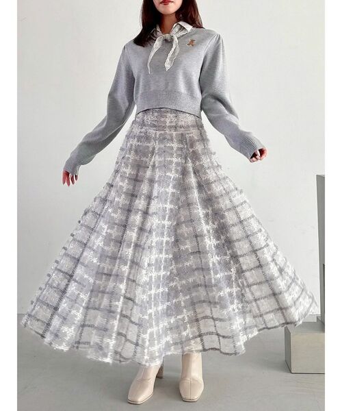 dazzlin コルセットボリューミーフレアスカートS セール】コルセットボリューミーフレアスカート（スカート）｜dazzlin