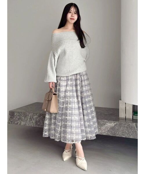 セール】コルセットボリューミーフレアスカート（スカート）｜dazzlin