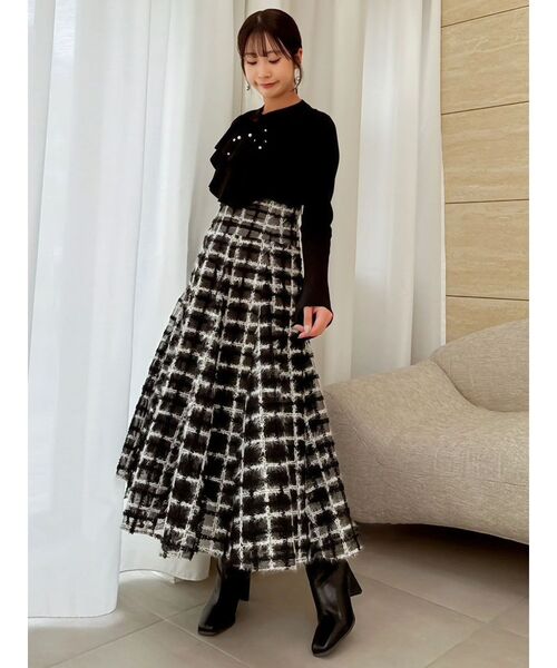 dazzlin コルセットボリューミーフレアスカート セール】コルセットボリューミーフレアスカート（スカート）｜dazzlin