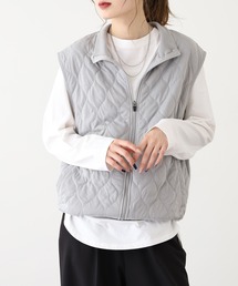 FUNALIVE（ファンアライブ）の「キルティング 無地 ジップアップ ベスト（ベスト）」