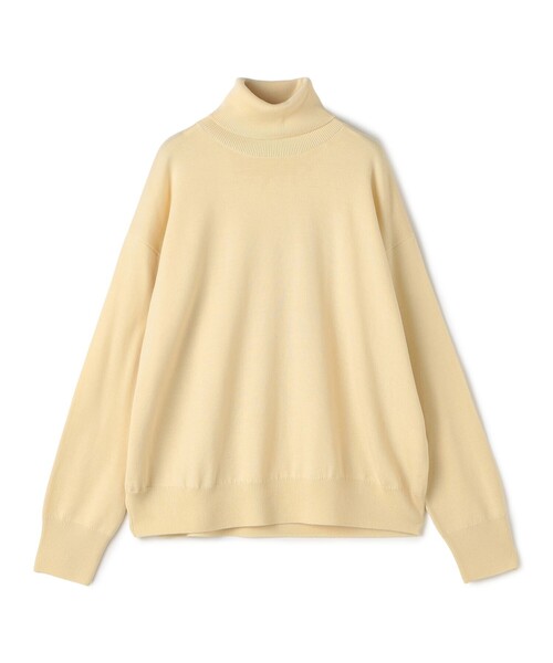 GALERIE VIE（ギャルリー ヴィー）の「ウーステッドウール タートルネックプルオーバー（ニット/セーター・レディース・ゴールド/レッド/グレー系その他/ライトイエロー・FREE）」の3枚目の写真