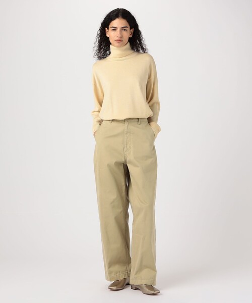 GALERIE VIE（ギャルリー ヴィー）の「ウーステッドウール タートルネックプルオーバー（ニット/セーター・レディース・ゴールド/レッド/グレー系その他/ライトイエロー・FREE）」の16枚目の写真