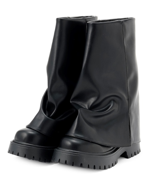 LOVETOXIC（ラブトキシック）の「カバーブーツ（ブーツ・キッズ・ブラック・22-22.5/23-23.5cm/24-24.5cm）」の2枚目の写真