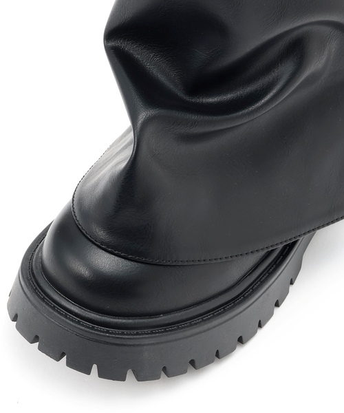 LOVETOXIC（ラブトキシック）の「カバーブーツ（ブーツ・キッズ・ブラック・22-22.5/23-23.5cm/24-24.5cm）」の5枚目の写真