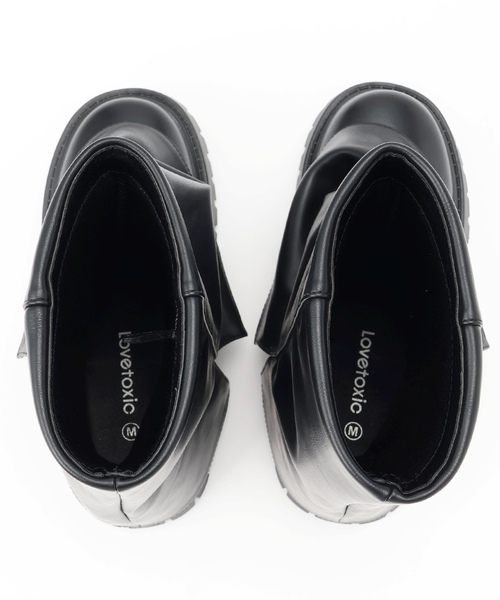 LOVETOXIC（ラブトキシック）の「カバーブーツ（ブーツ・キッズ・ブラック・22-22.5/23-23.5cm/24-24.5cm）」の8枚目の写真