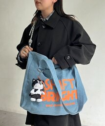 パラコードショルダーキャンバスロゴトート