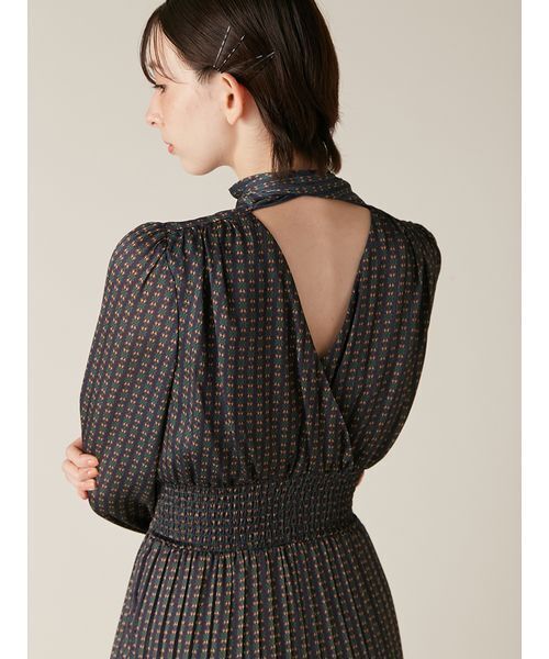 2wayボウタイプリーツワンピース（ワンピース）｜LILY BROWN（リリー