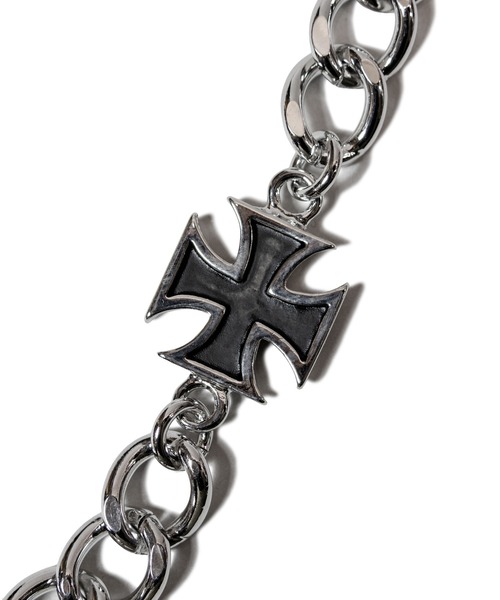 GALLIS ADDICTION(ガリスアディクション)の「GA IRON-CROSS WALLET-CHAIN(ウォレットチェーン・メンズ・シルバー・FREE)」の2枚目の写真