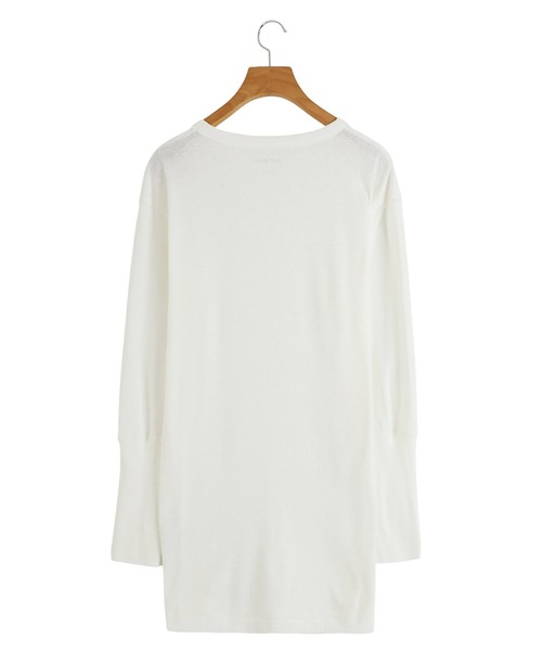 ARKnets（アークネッツ）の「OVERNEATH / オーバーニース：【レディース】Cotton Linen Long Sleeve 077：LS1077[ANN]（Tシャツ/カットソー・レディース・ホワイト・L）」の2枚目の写真