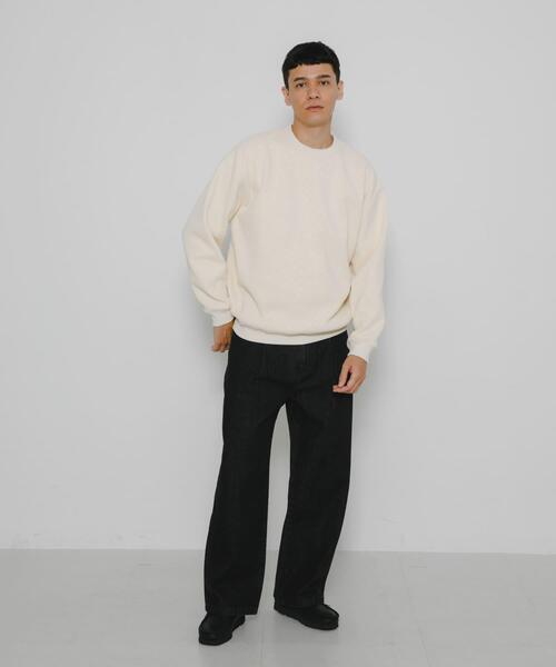 URBAN RESEARCH Sonny Label(アーバンリサーチサニーレーベル)の「裏起毛ワッフルリラックスフィットプルオーバー(Tシャツ/カットソー・メンズ・カーキ/オフホワイト/チャコールグレー・MEDIUM/LARGE/X-LARGE)」の9枚目の写真