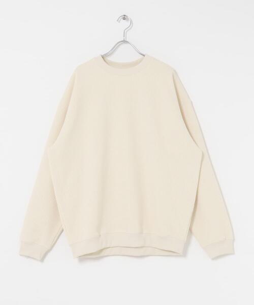 URBAN RESEARCH Sonny Label(アーバンリサーチサニーレーベル)の「裏起毛ワッフルリラックスフィットプルオーバー(Tシャツ/カットソー・メンズ・カーキ/オフホワイト/チャコールグレー・MEDIUM/LARGE/X-LARGE)」の21枚目の写真