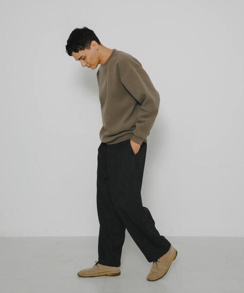 URBAN RESEARCH Sonny Label（アーバンリサーチサニーレーベル）の「裏起毛ワッフルリラックスフィットプルオーバー（Tシャツ/カットソー・メンズ・カーキ/オフホワイト/チャコールグレー・MEDIUM/LARGE/X-LARGE）」の17枚目の写真