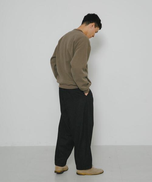 URBAN RESEARCH Sonny Label（アーバンリサーチサニーレーベル）の「裏起毛ワッフルリラックスフィットプルオーバー（Tシャツ/カットソー・メンズ・カーキ/オフホワイト/チャコールグレー・MEDIUM/LARGE/X-LARGE）」の16枚目の写真