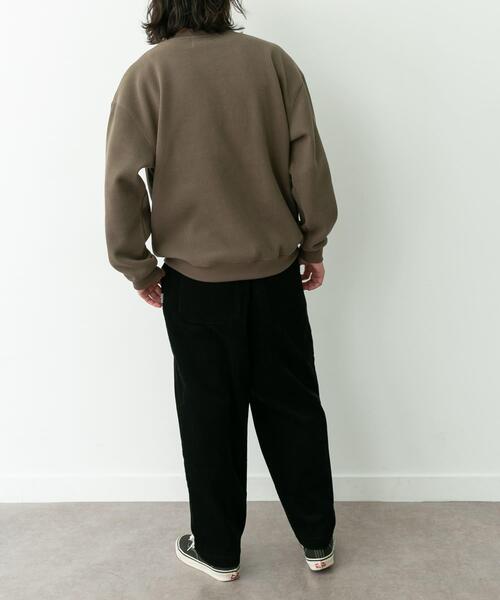 URBAN RESEARCH Sonny Label（アーバンリサーチサニーレーベル）の「裏起毛ワッフルリラックスフィットプルオーバー（Tシャツ/カットソー・メンズ・カーキ/オフホワイト/チャコールグレー・MEDIUM/LARGE/X-LARGE）」の5枚目の写真