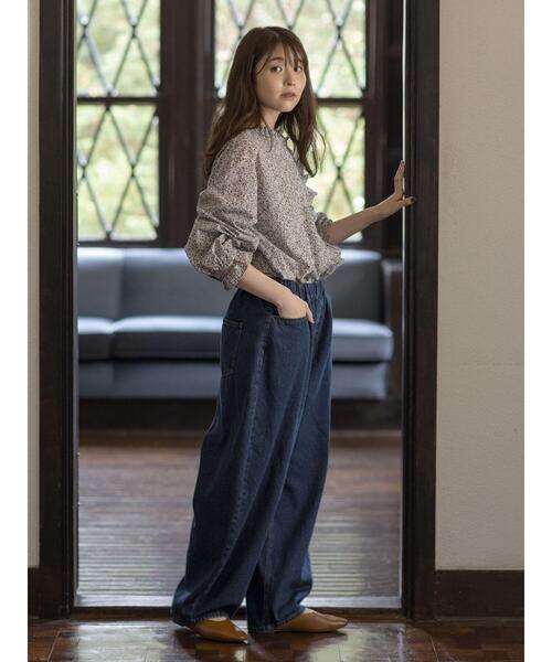 Samansa Mos2（サマンサ モスモス）の「【ゆべし×Samansa Mos2】フリルブラウス（シャツ/ブラウス・レディース・オレンジ/レッド/ブラック/オフホワイト・F）」の8枚目の写真