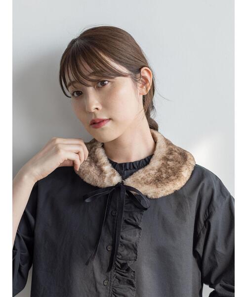 Samansa Mos2（サマンサ モスモス）の「【ゆべし×Samansa Mos2】フリルブラウス（シャツ/ブラウス・レディース・オレンジ/レッド/ブラック/オフホワイト・F）」の10枚目の写真