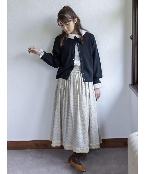 Samansa Mos2（サマンサ モスモス）の「【ゆべし×Samansa Mos2】フリルブラウス（シャツ/ブラウス・レディース・オレンジ/レッド/ブラック/オフホワイト・F）」の14枚目の写真