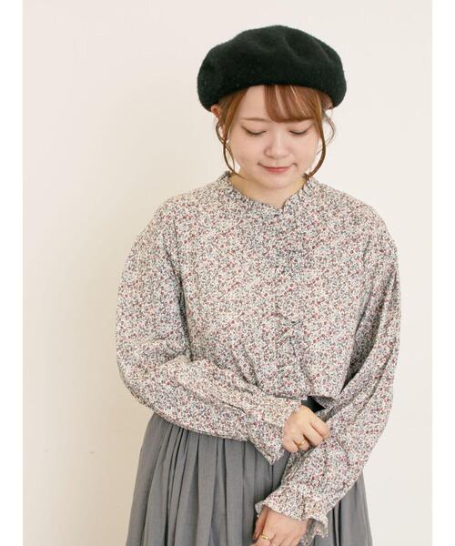 Samansa Mos2（サマンサ モスモス）の「【ゆべし×Samansa Mos2】フリルブラウス（シャツ/ブラウス・レディース・オレンジ/レッド/ブラック/オフホワイト・F）」の17枚目の写真