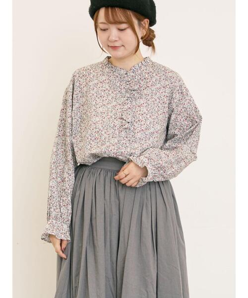 Samansa Mos2（サマンサ モスモス）の「【ゆべし×Samansa Mos2】フリルブラウス（シャツ/ブラウス・レディース・オレンジ/レッド/ブラック/オフホワイト・F）」の19枚目の写真