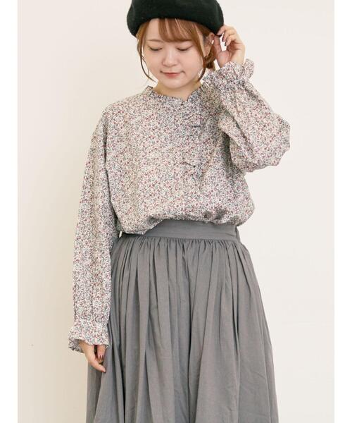 Samansa Mos2（サマンサ モスモス）の「【ゆべし×Samansa Mos2】フリルブラウス（シャツ/ブラウス・レディース・オレンジ/レッド/ブラック/オフホワイト・F）」の20枚目の写真