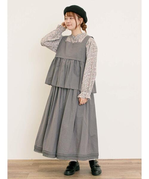 Samansa Mos2（サマンサ モスモス）の「【ゆべし×Samansa Mos2】フリルブラウス（シャツ/ブラウス・レディース・オレンジ/レッド/ブラック/オフホワイト・F）」の21枚目の写真