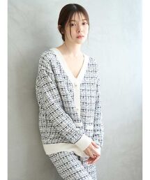 SNIDEL HOME（スナイデルホーム）の「ツイードカーディガン（ルームウェア/パジャマ）」