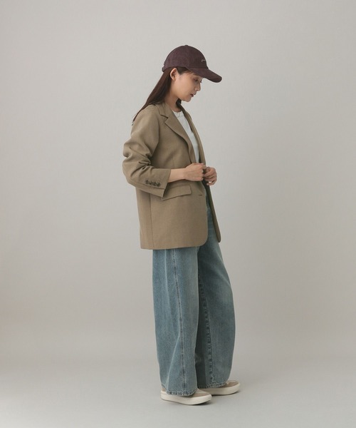 GLOBAL WORK（グローバルワーク）の「MATINEE LINE/ウールライク/シングルジャケット/601510（テーラードジャケット・レディース・ベージュ/ブラウン系9/ブラック・SMALL/MEDIUM/LARGE）」の9枚目の写真