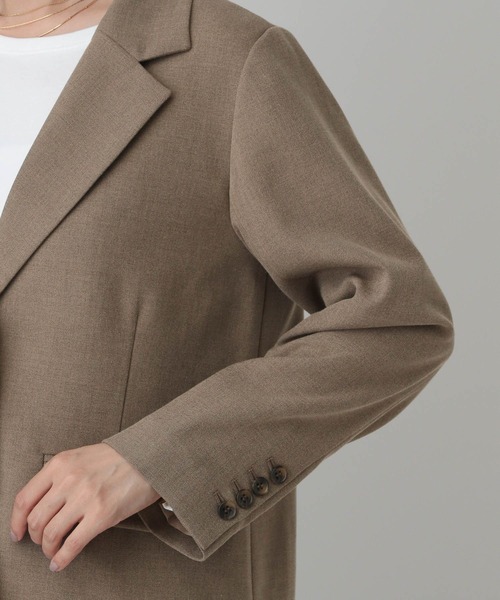 GLOBAL WORK（グローバルワーク）の「MATINEE LINE/ウールライク/シングルジャケット/601510（テーラードジャケット・レディース・ベージュ/ブラウン系9/ブラック・SMALL/MEDIUM/LARGE）」の21枚目の写真