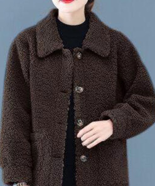 セール】ボタン付きボアジャケットコート（その他アウター