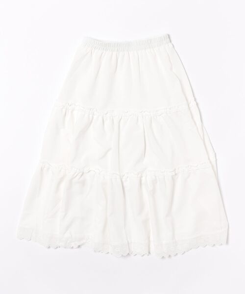 VIBGYOR Women（ヴィブジョー　ウィメン）の「【Mayree】ティアード レース スカート（スカート・レディース・ホワイト・MEDIUM/SMALL）」の6枚目の写真