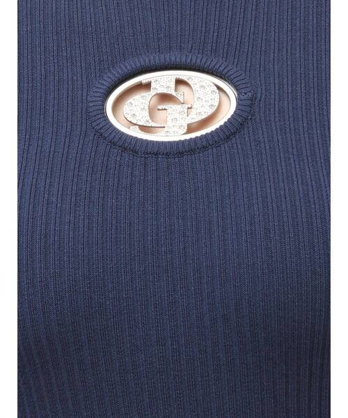 GYDA（ジェイダ）の「GD bijou MOLDニットワンピース（ワンピース・レディース・ブラック/ネイビー・FREE）」の4枚目の写真
