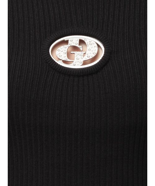 GYDA（ジェイダ）の「GD bijou MOLDニットワンピース（ワンピース・レディース・ブラック/ネイビー・FREE）」の3枚目の写真