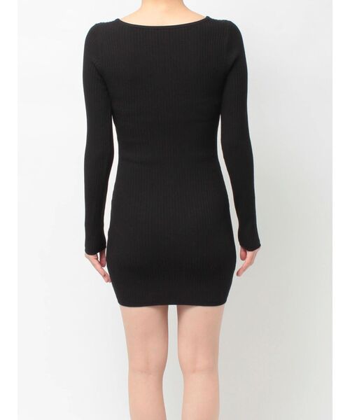 GYDA（ジェイダ）の「GD bijou MOLDニットワンピース（ワンピース・レディース・ブラック/ネイビー・FREE）」の18枚目の写真