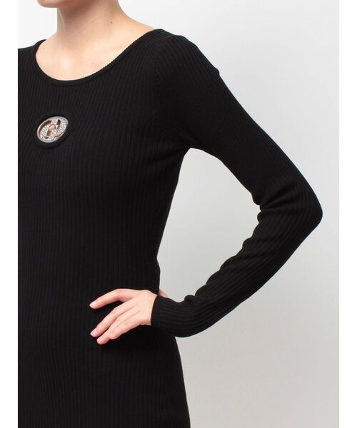 GYDA（ジェイダ）の「GD bijou MOLDニットワンピース（ワンピース・レディース・ブラック/ネイビー・FREE）」の20枚目の写真