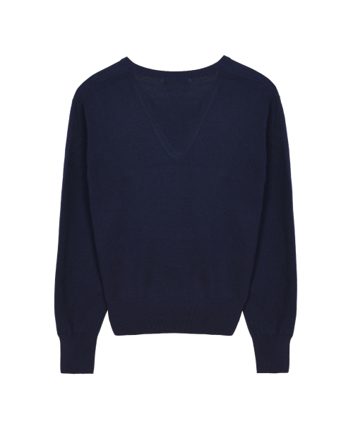 NICK&NICOLE(ニックアンドニコール)の「BUTTERFLY V NECK JACQUARD KNIT_NAVY(ニット/セーター・レディース・その他・FREE)」の5枚目の写真