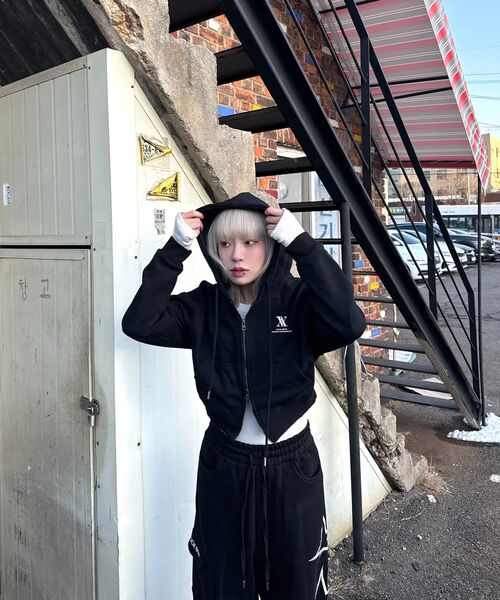 AVANDRESS(アバンドレス )の「AV LOGO CROP HOOD ZIP-UP BLACK(パーカー・レディース・その他・MEDIUM/SMALL)」の13枚目の写真