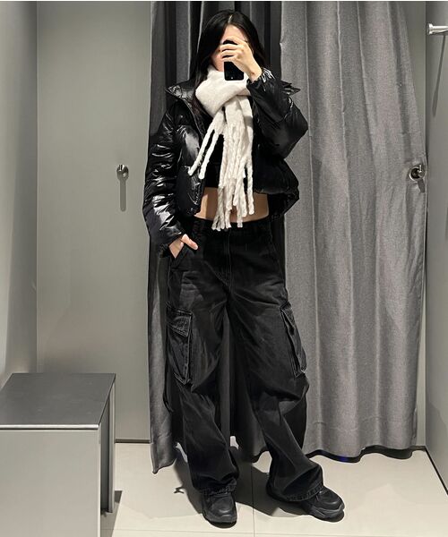 MUSINSA STANDARD WOMAN（ムシンサスタンダードウーマン）の「ウィメンズスリムクロップクルーネック長袖Tシャツ[ホワイト]（Tシャツ/カットソー・レディース・その他・LARGE/X-SMALL/SMALL/MEDIUM）」の10枚目の写真