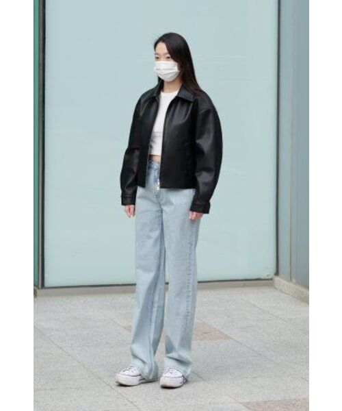 MUSINSA STANDARD WOMAN（ムシンサスタンダードウーマン）の「ウィメンズスリムクロップクルーネック長袖Tシャツ[ホワイト]（Tシャツ/カットソー・レディース・その他・LARGE/X-SMALL/SMALL/MEDIUM）」の13枚目の写真
