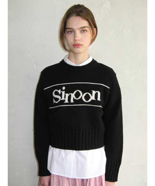 SINOON（シヌーン）の「SINOON PULLOVER KNIT (BLACK)（ニット/セーター・レディース・ブラック・FREE）」の3枚目の写真