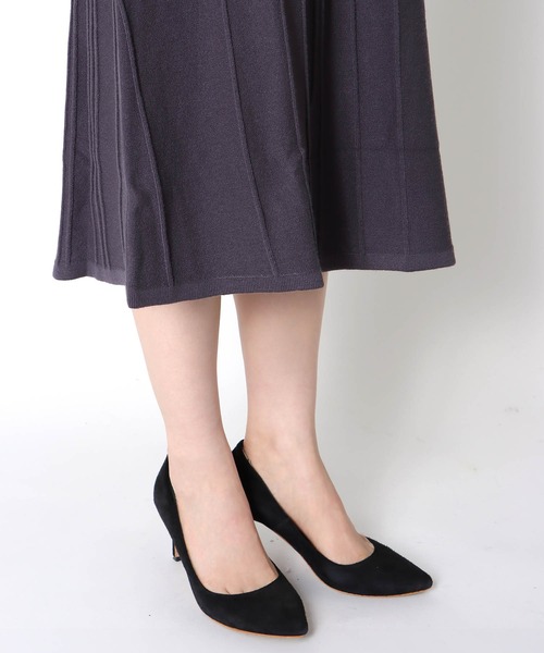 Jines(ジネス)の「【WEB限定】ニットプリーツAラインワンピース(ワンピース・レディース・チャコールグレー/ネイビー・38)」の18枚目の写真