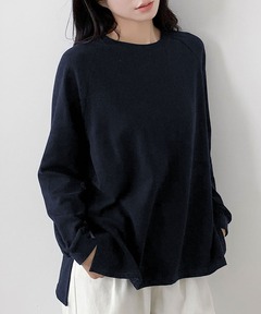 CLEL】Basic Embroidered V-Neck Knit / ベーシック 刺繍Vネックニット