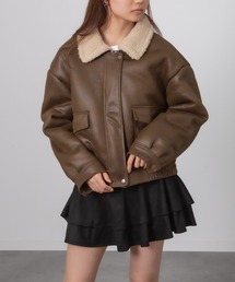 DENHAM ムートンコート カーキ ムートンコート（グリーン・カーキ/緑色系）ファッション通販 - ZOZOTOWN