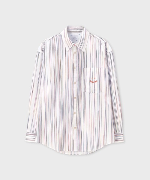 "Happy" Spaceside stripe casual футболка / 252322 119Z
