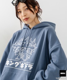 デニム」に該当するパーカー（ブルー・ネイビー/青色系）ファッション