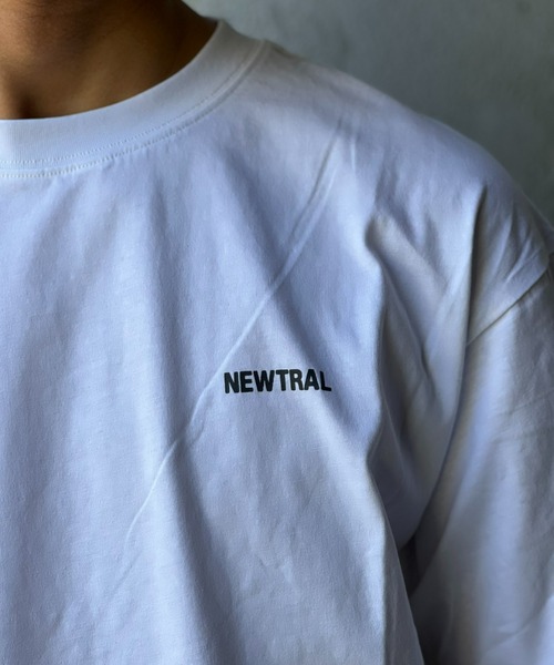 NEWTRAL（ニュートラル）の「【NEWTRAL】NEWTRAL_Logo Tee（Tシャツ/カットソー・メンズ・ブラック/ホワイト・MEDIUM/LARGE/X-LARGE）」の7枚目の写真