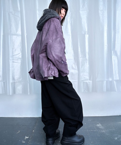 Nora Lily(ノラリリー)の「【Nora Lily】Wide Leg Barrel Pants(その他パンツ・メンズ・ブラウン/ブラック・FREE)」の5枚目の写真