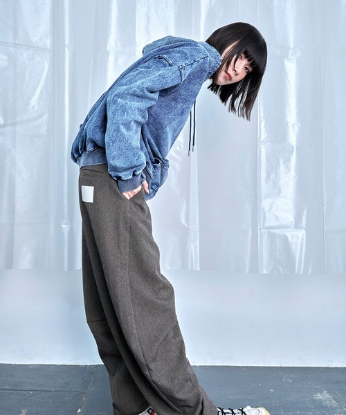 Nora Lily(ノラリリー)の「【Nora Lily】Wide Leg Barrel Pants(その他パンツ・メンズ・ブラウン/ブラック・FREE)」の12枚目の写真