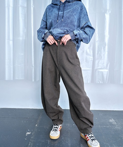 Nora Lily】Wide Leg Barrel Pants（その他パンツ）｜Nora Lily