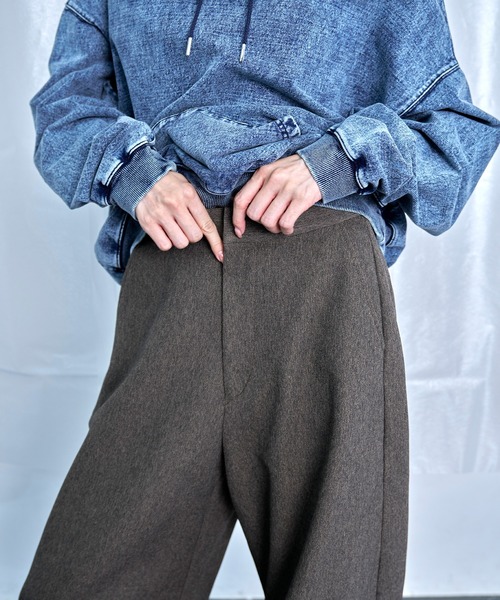 Nora Lily(ノラリリー)の「【Nora Lily】Wide Leg Barrel Pants(その他パンツ・メンズ・ブラウン/ブラック・FREE)」の18枚目の写真
