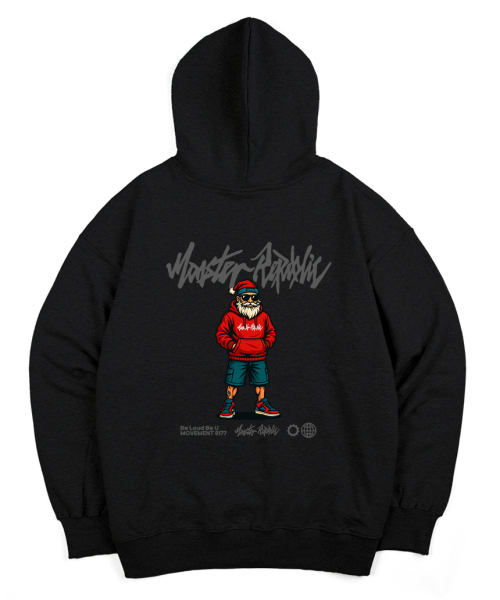 MONSTER REPUBLIC(モンスターリパブリック)の「ストリートサンタレッドフードパーカー ブラック_8177(パーカー・レディース・その他・SMALL/MEDIUM/LARGE/X-LARGE)」の1枚目の写真